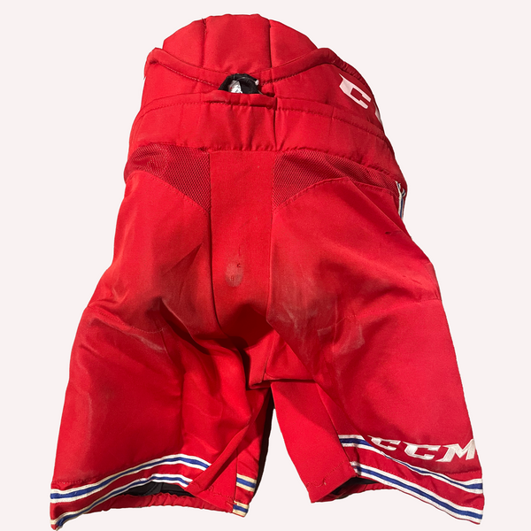 CCM HP30 - OHL Used Pro Stock Hockey Pants (Red/Blue)