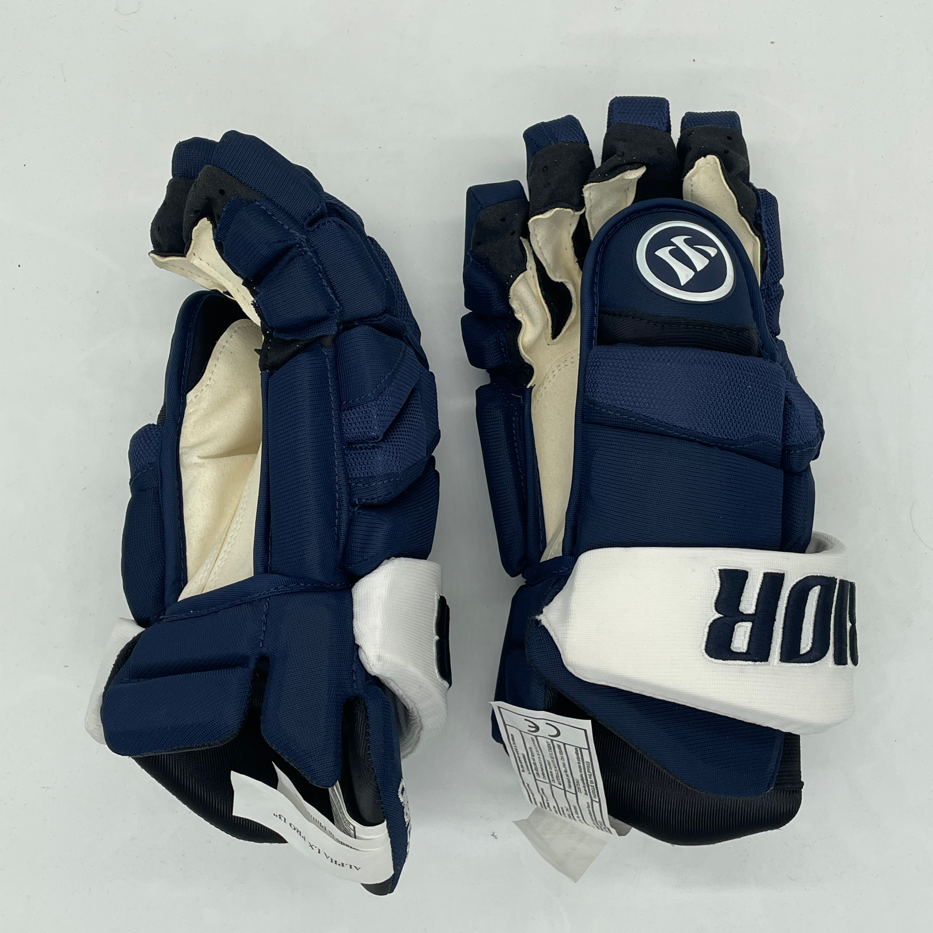 Warrior Alpha LX Pro – Gant professionnel NHL – Andrew Cogliano (bleu marine)