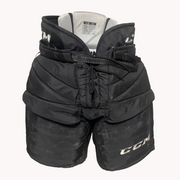 CCM HPG12A - Pantalon de gardien de but de hockey Pro Stock d'occasion de la Ligue de hockey de l'Ontario (noir/bordeaux)
