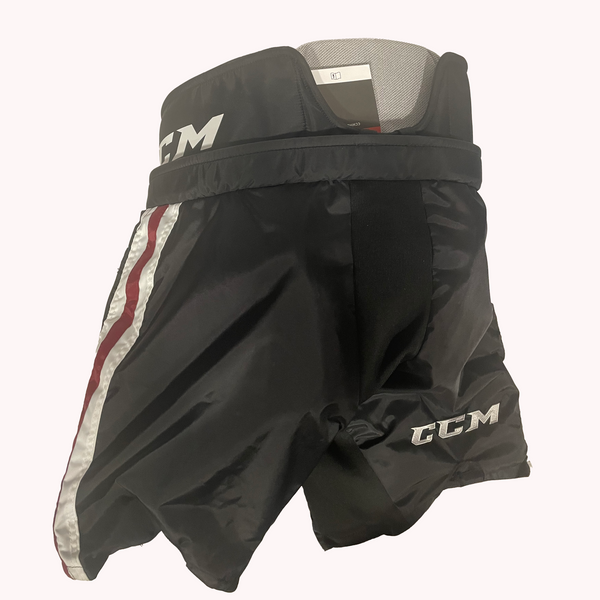 CCM HPG12A - OHL Pro Stock Hockey Goalie Pants (Black/Burgundy)