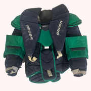 Bauer Pro Series - Plastron de gardien de but Pro Stock d'occasion (bleu marine/vert)
