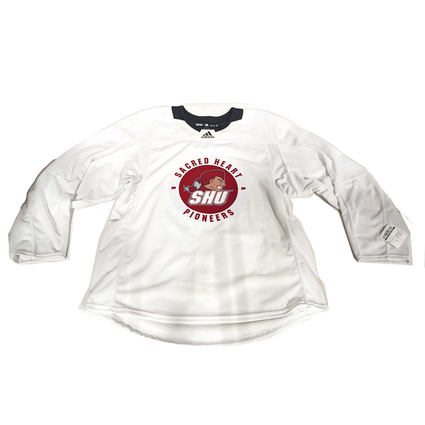 NCAA New Adidas Practice Jersey White HockeyStickMan Canada