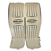 Bauer Vapor HyperLite - New Pro Stock Goalie Pads (White/Blue)