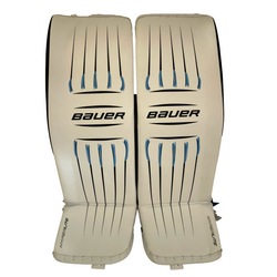 Bauer Vapor HyperLite - New Pro Stock Goalie Pads (White/Blue)