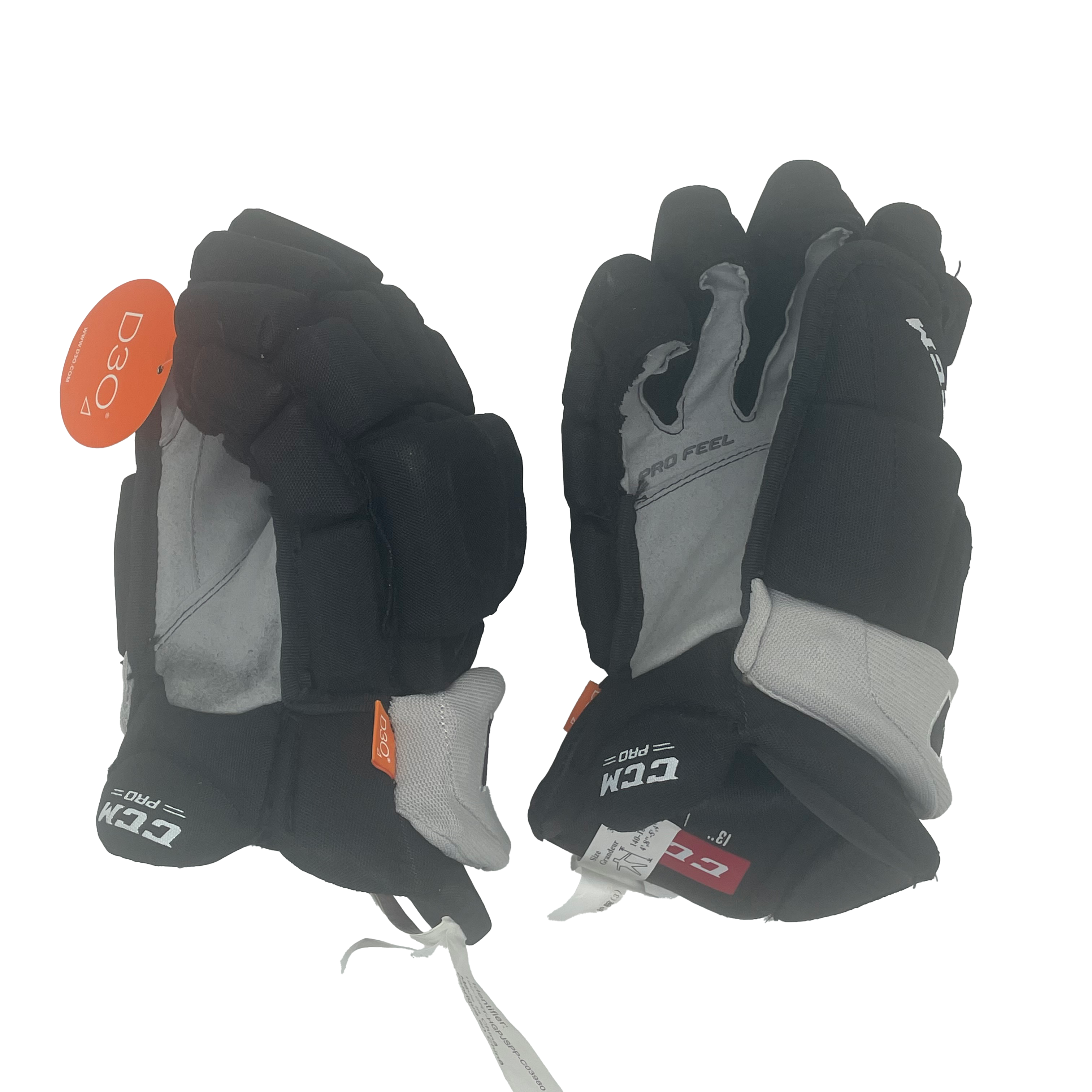 CCM HGJSPP - Used Pro Stock Glove (Black/Grey)