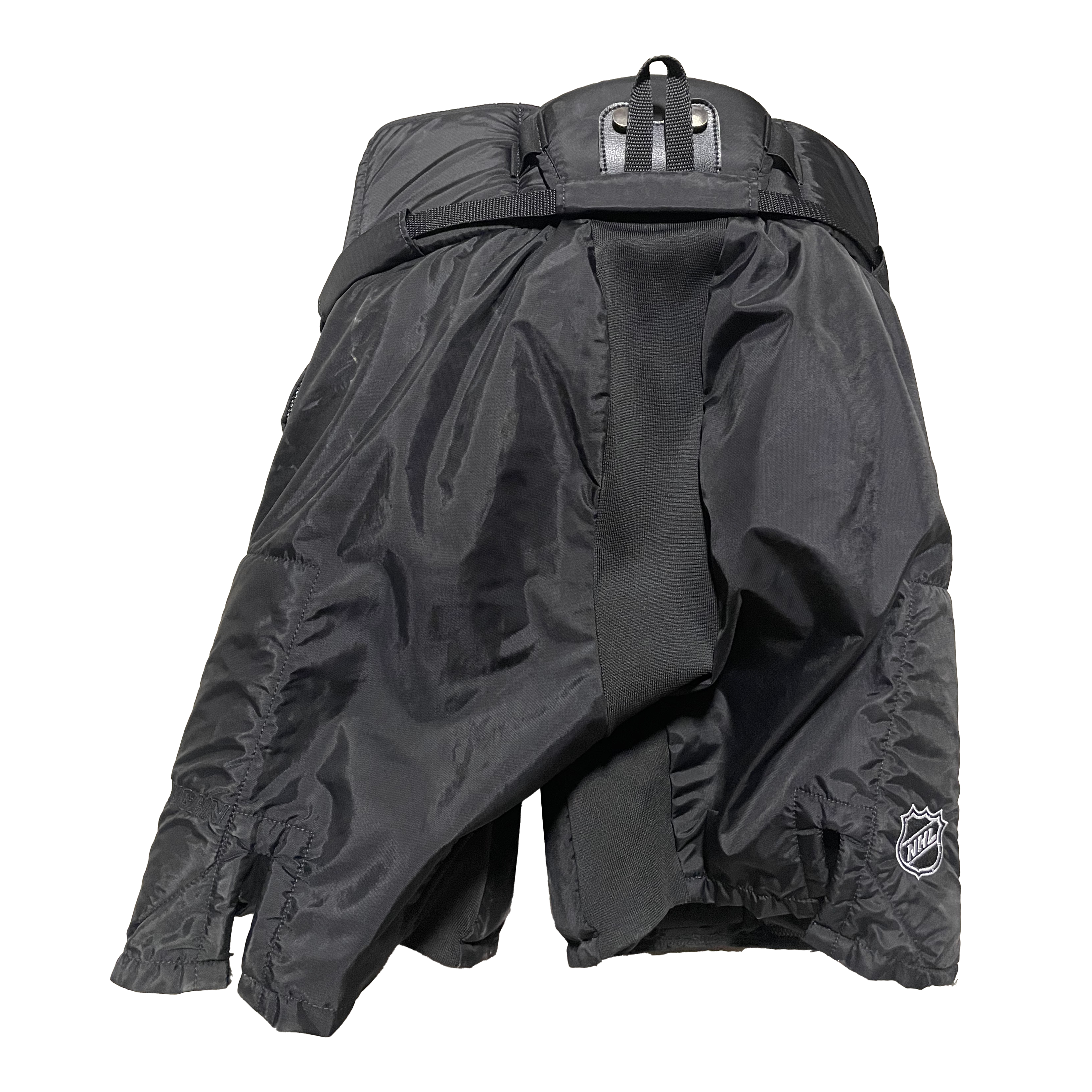 Pantalon de gardien de but Vaughn Pro Custom d'occasion de la LNH – Flyers de Philadelphie (noir)