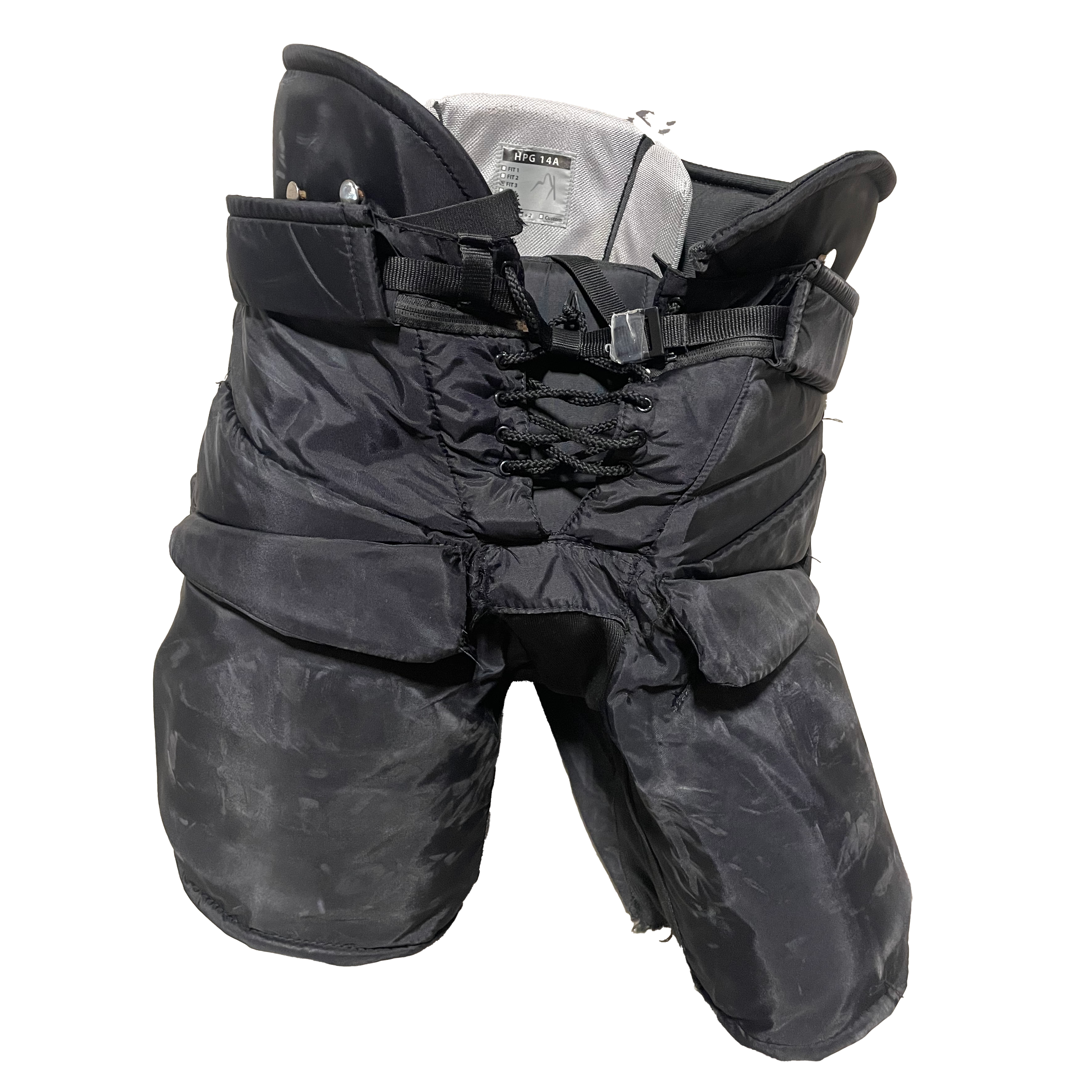 CCM HPG14A - Pantalon de gardien de but de hockey d'occasion de la LNH - Flyers de Philadelphie (noir)