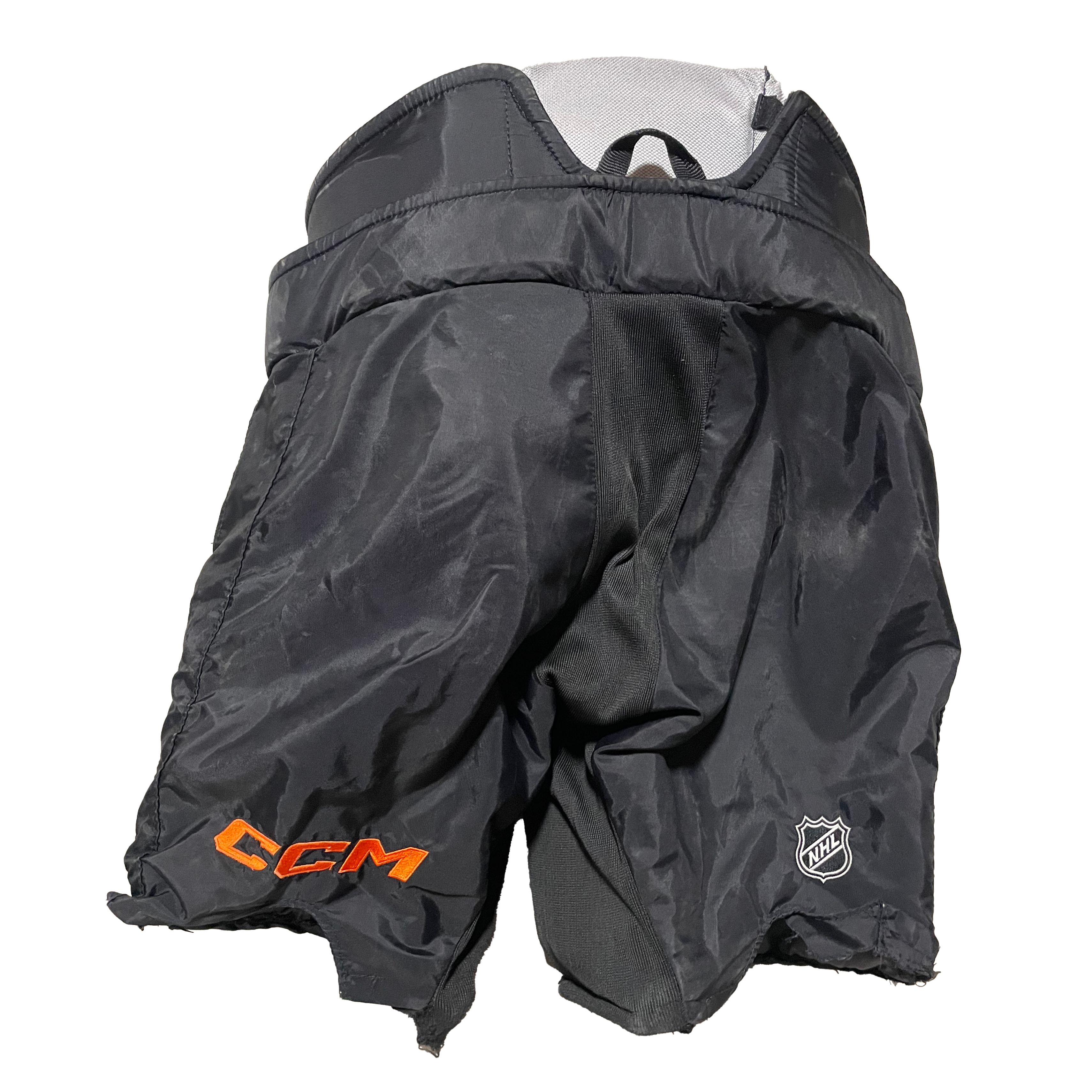 CCM HPG14A - Pantalon de gardien de but de hockey d'occasion de la LNH - Flyers de Philadelphie (noir)