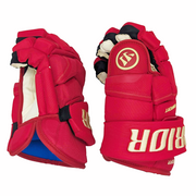 Warrior Covert QRE Pro - Gant NHL Pro Stock - MacKenzie Weegar (héritage rouge/or)