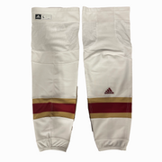 NCAA - Chaussettes de hockey Adidas d'occasion (blanc/rouge/doré)
