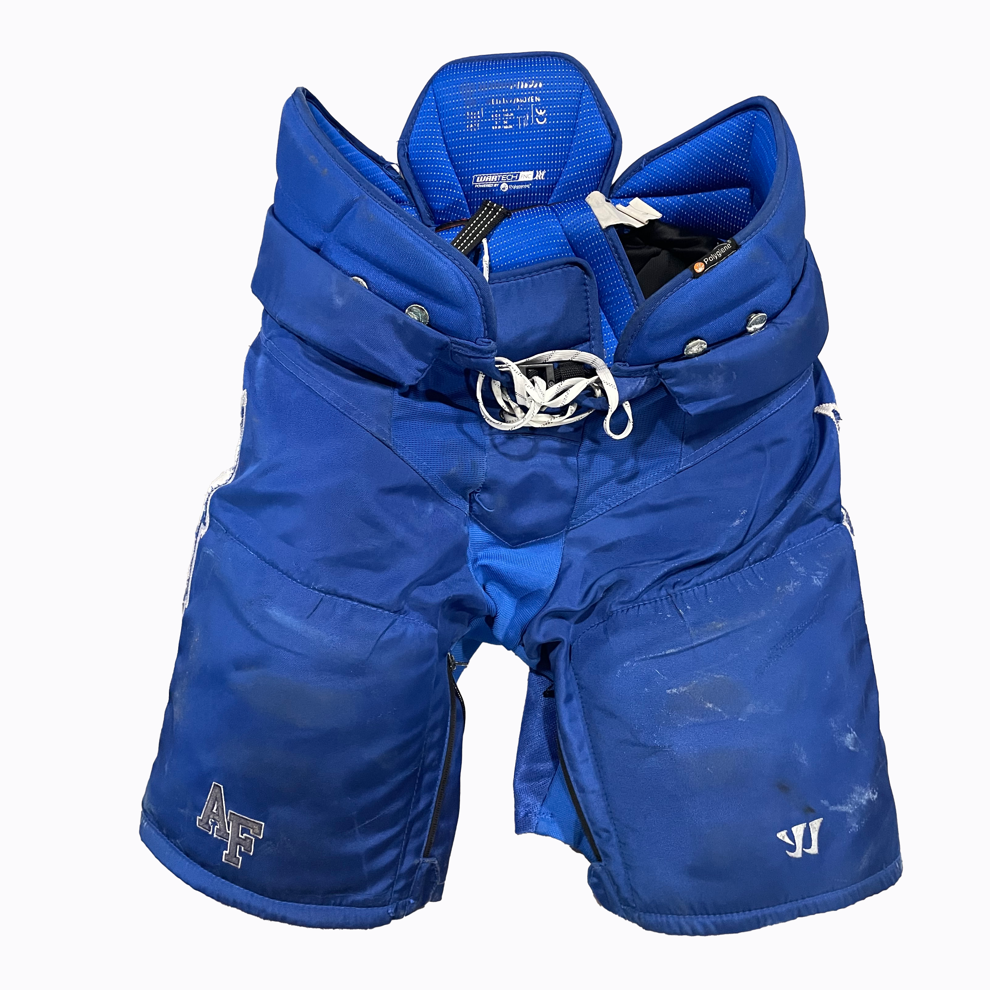 Pantalon de hockey Warrior Covert QRL d'occasion NCAA Pro Stock (bleu)