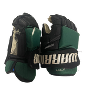 Warrior Covert - Used ECHL Pro Stock Hockey Gloves (Green/Black)