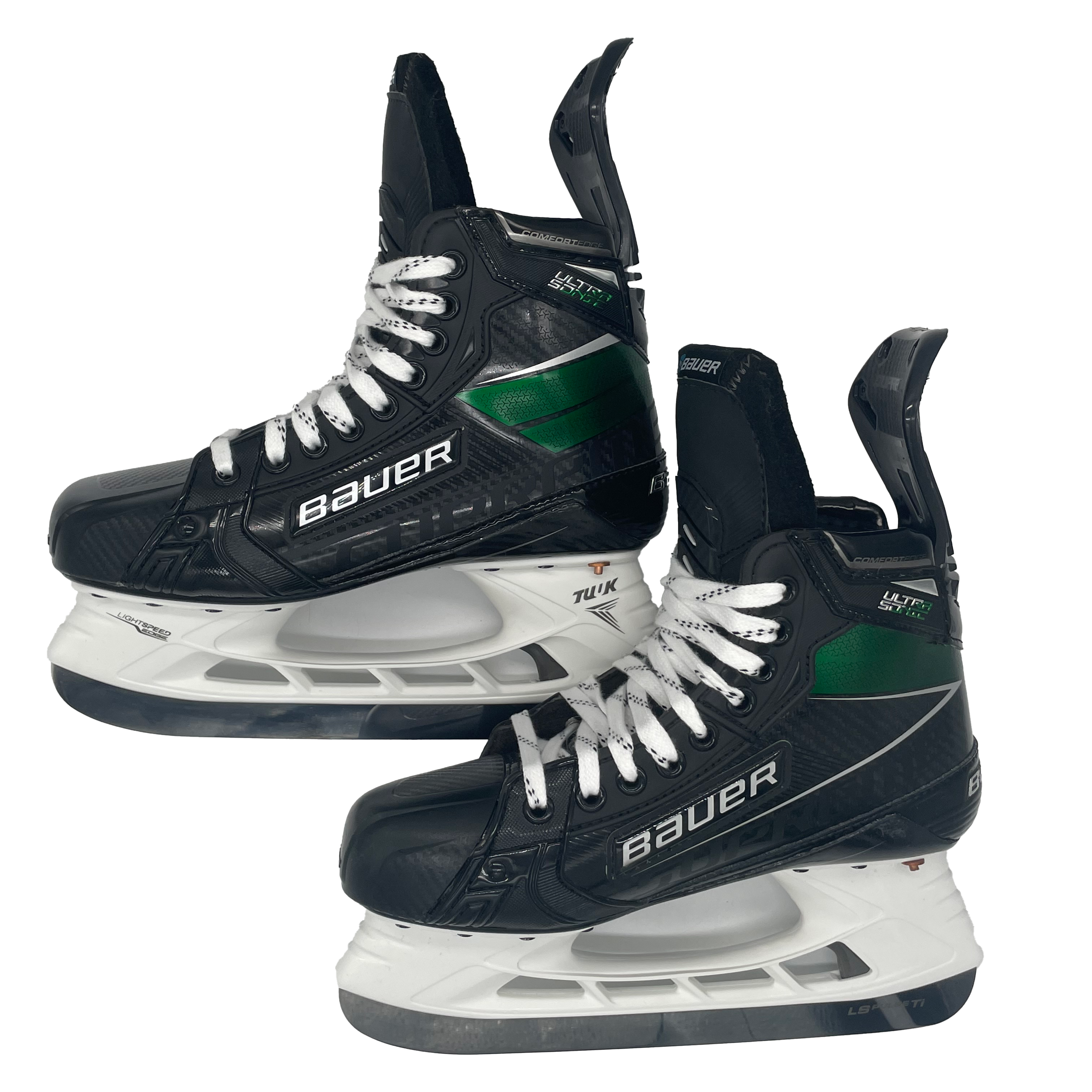 Bauer Supreme Ultrasonic - Patins de hockey Pro Stock neufs - Taille 6D (vert)