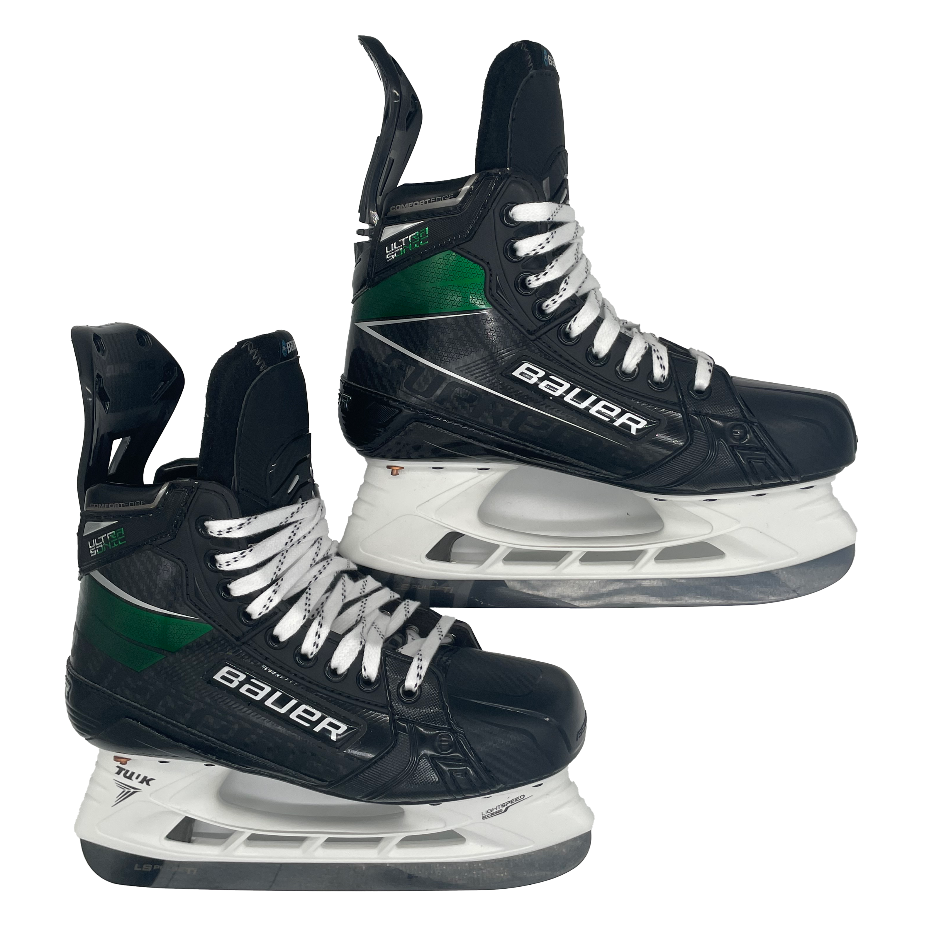 Bauer Supreme Ultrasonic - Patins de hockey Pro Stock neufs - Taille 6D (vert)