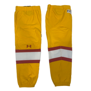 NCAA - Nouvelles chaussettes de hockey Under Armour (jaune/rouge/blanc)