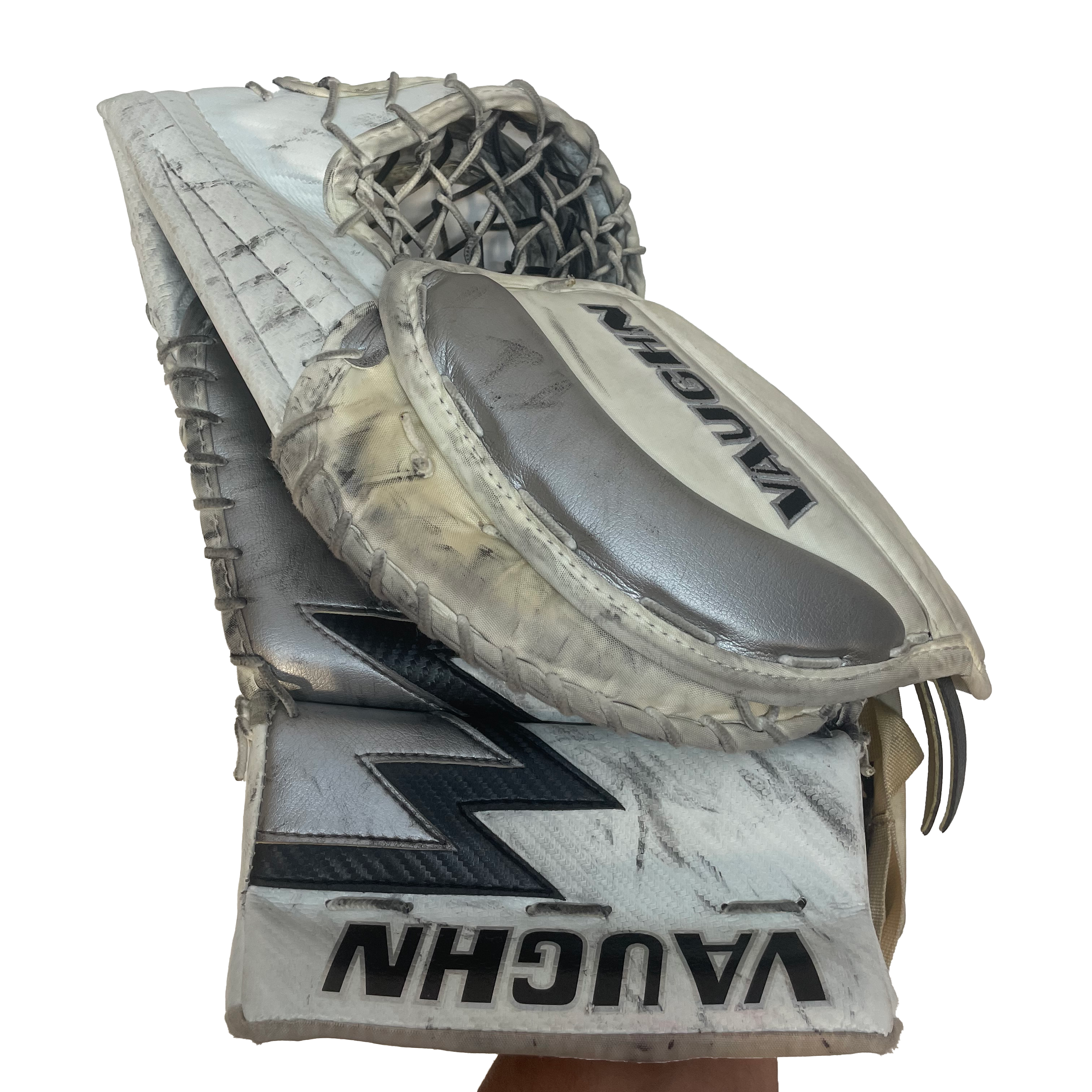 Vaughn Velocity VE8 Pro Carbon - Ensemble de gardien de but Pro d'occasion (blanc/noir/argent)