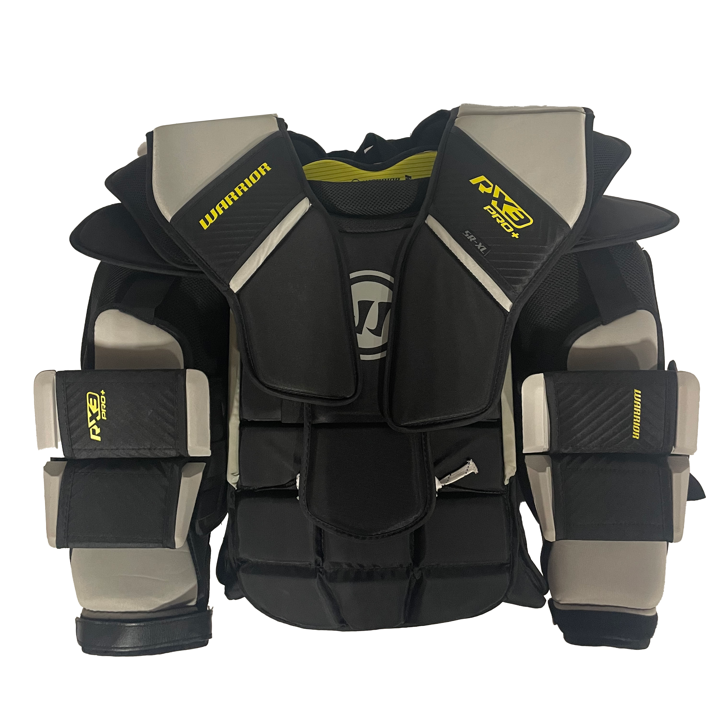 Warrior Ritual RX3 Pro+ - Nouveau plastron de gardien de but Pro Stock (noir/gris)
