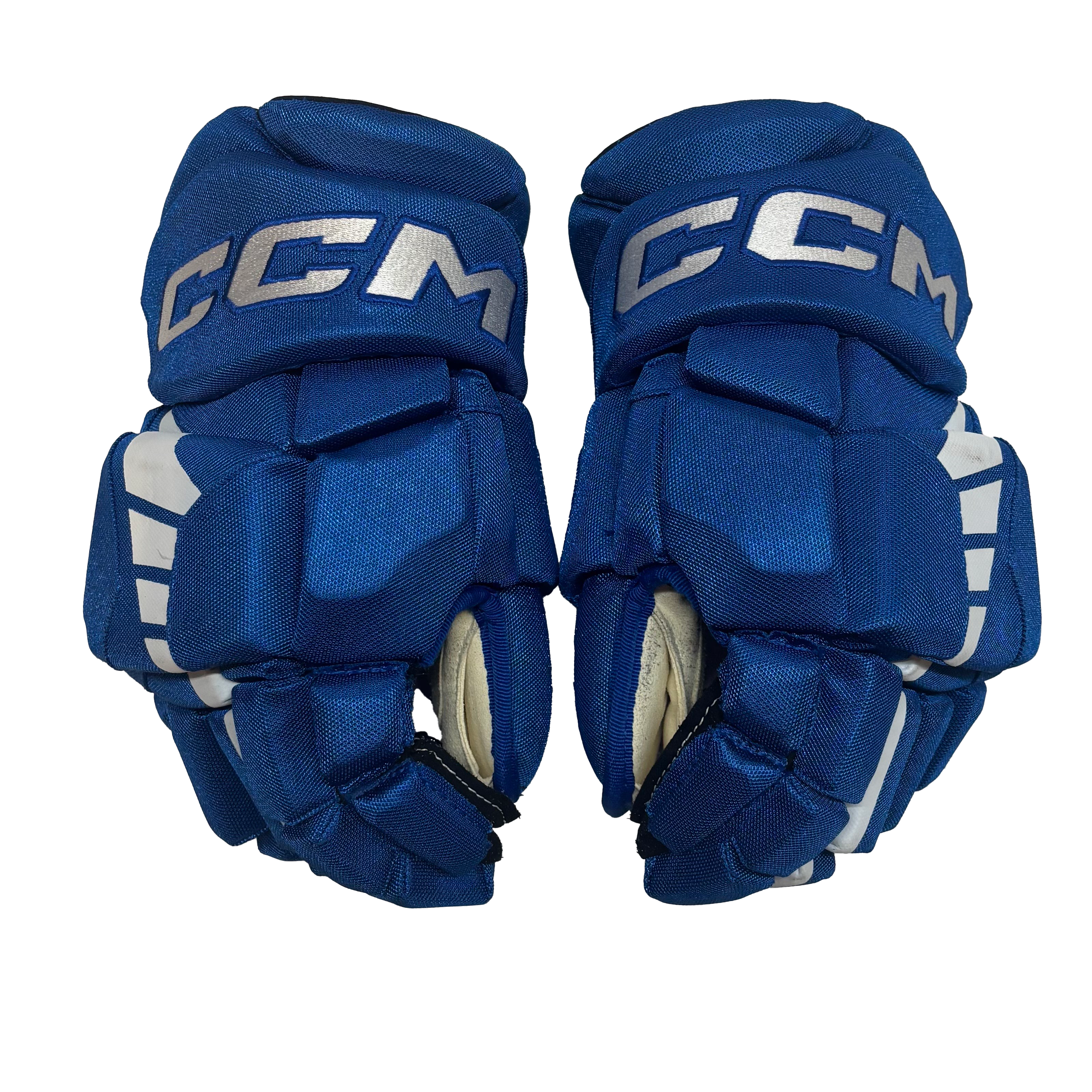 CCM HG42PP - Used Pro Stock Hockey Glove (Blue)