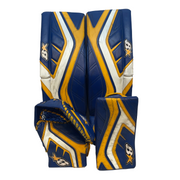 Brians Gnetik 4 - Ensemble complet de gardien de but senior Pro Stock d'occasion (bleu/jaune)
