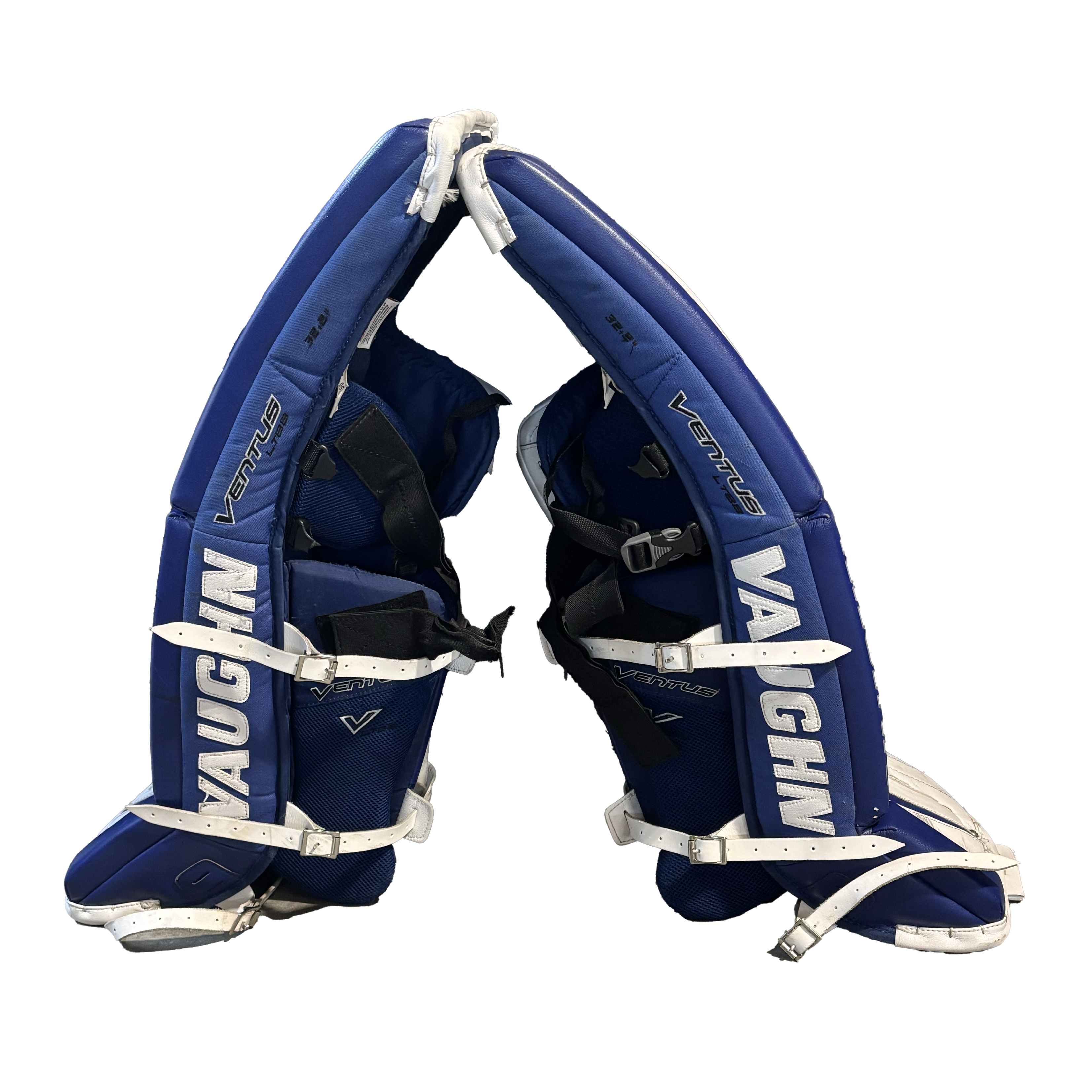 Vaughn Ventus LT88 - Used Goalie Pads (White/Blue)