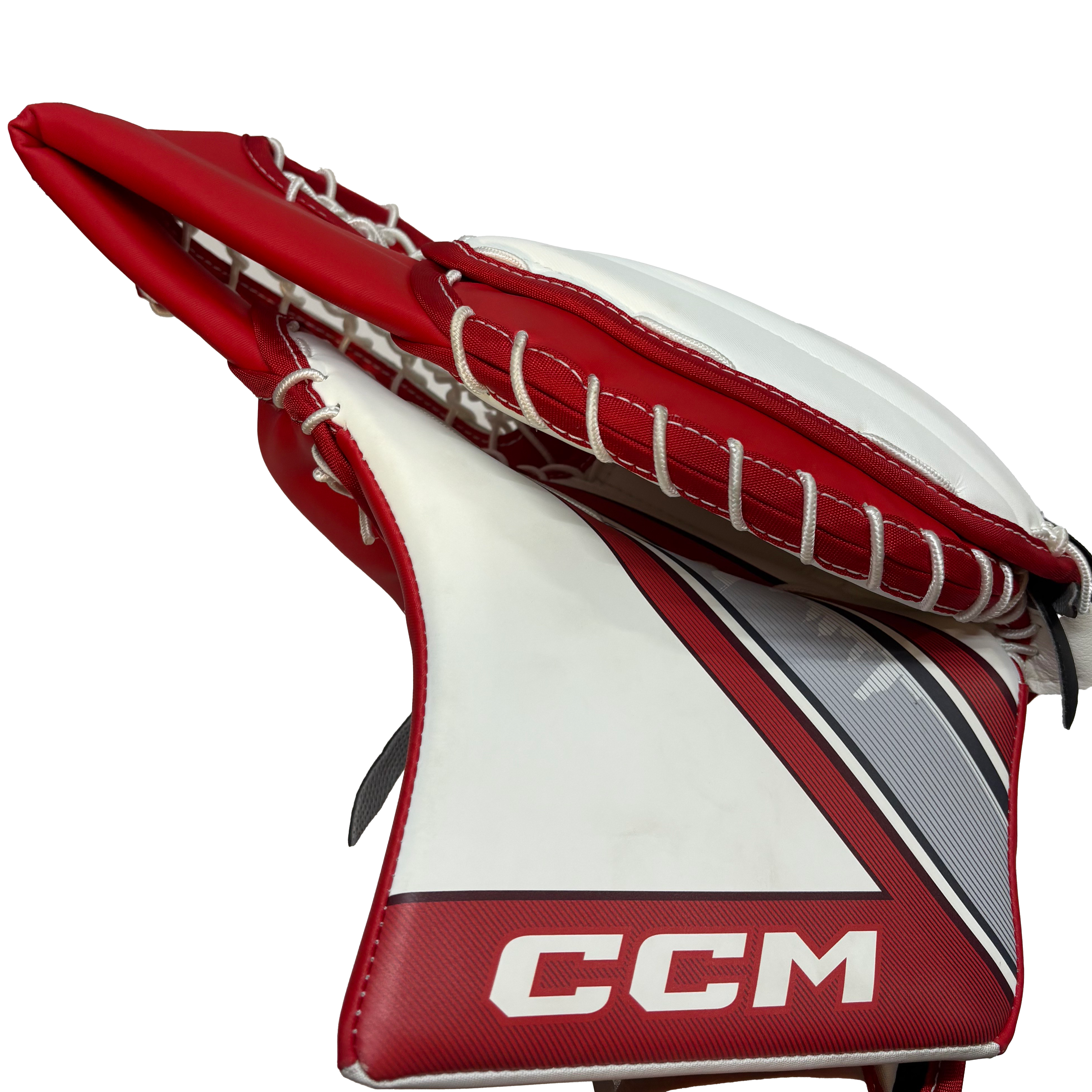 CCM Extreme Flex 6 - New Pro Stock Goalie Glove (White/Red)