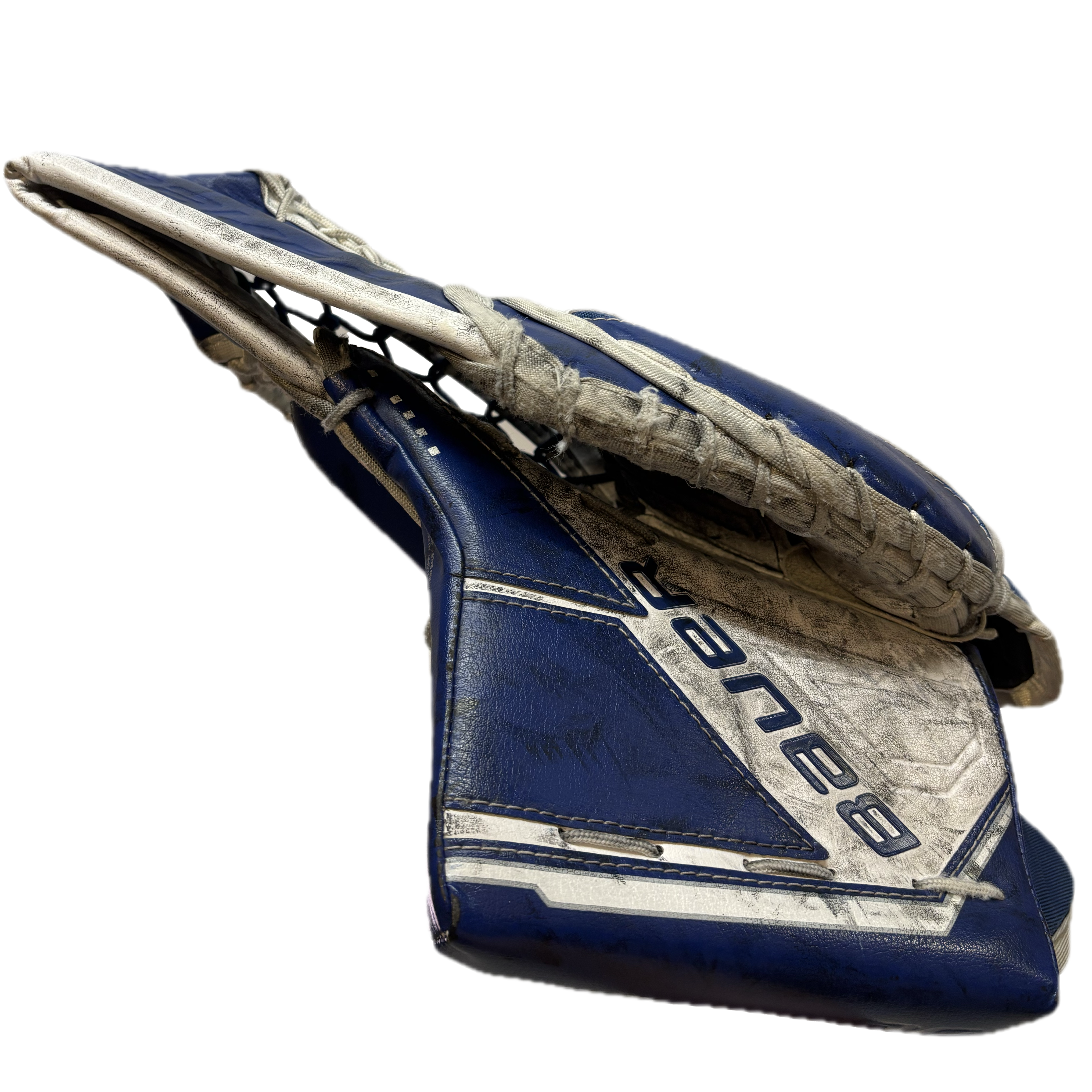 Bauer Supreme M5 Pro - Used Intermediate Goalie Glove (Blue/White)