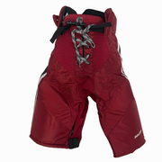 Bauer Nexus - Pantalon de hockey Pro Stock NCAA pour femme (cramoisi/blanc/noir)