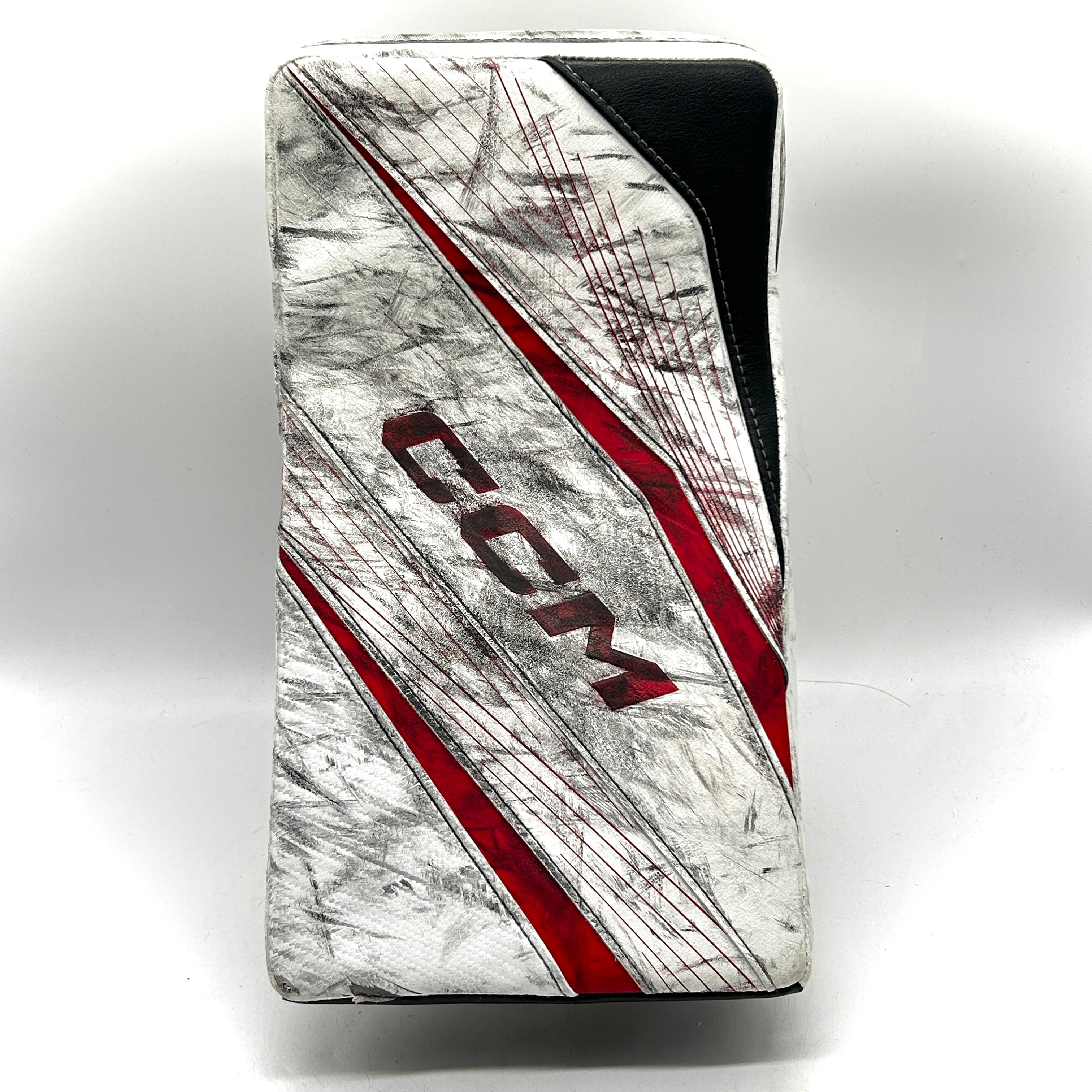 CCM Extreme Flex 6 - Used Pro Stock Goalie Blocker (White/Black/Red)