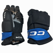 CCM HGJSPP - QMJHL Pro Stock Hockey Glove (Black/Blue)