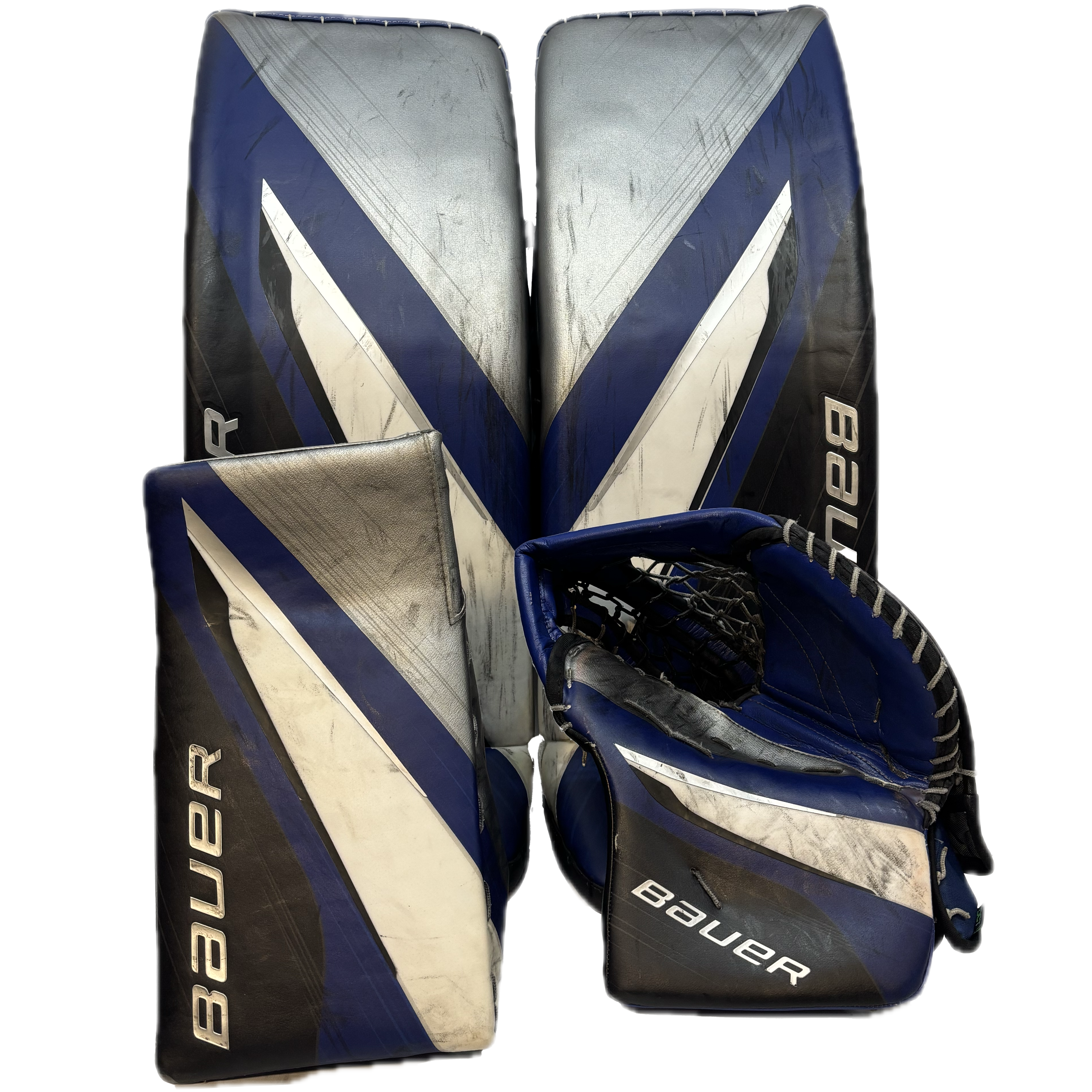 Bauer Vapor Hyperlite 2 - Used Pro Stock Goalie Full Set (Blue/Black)
