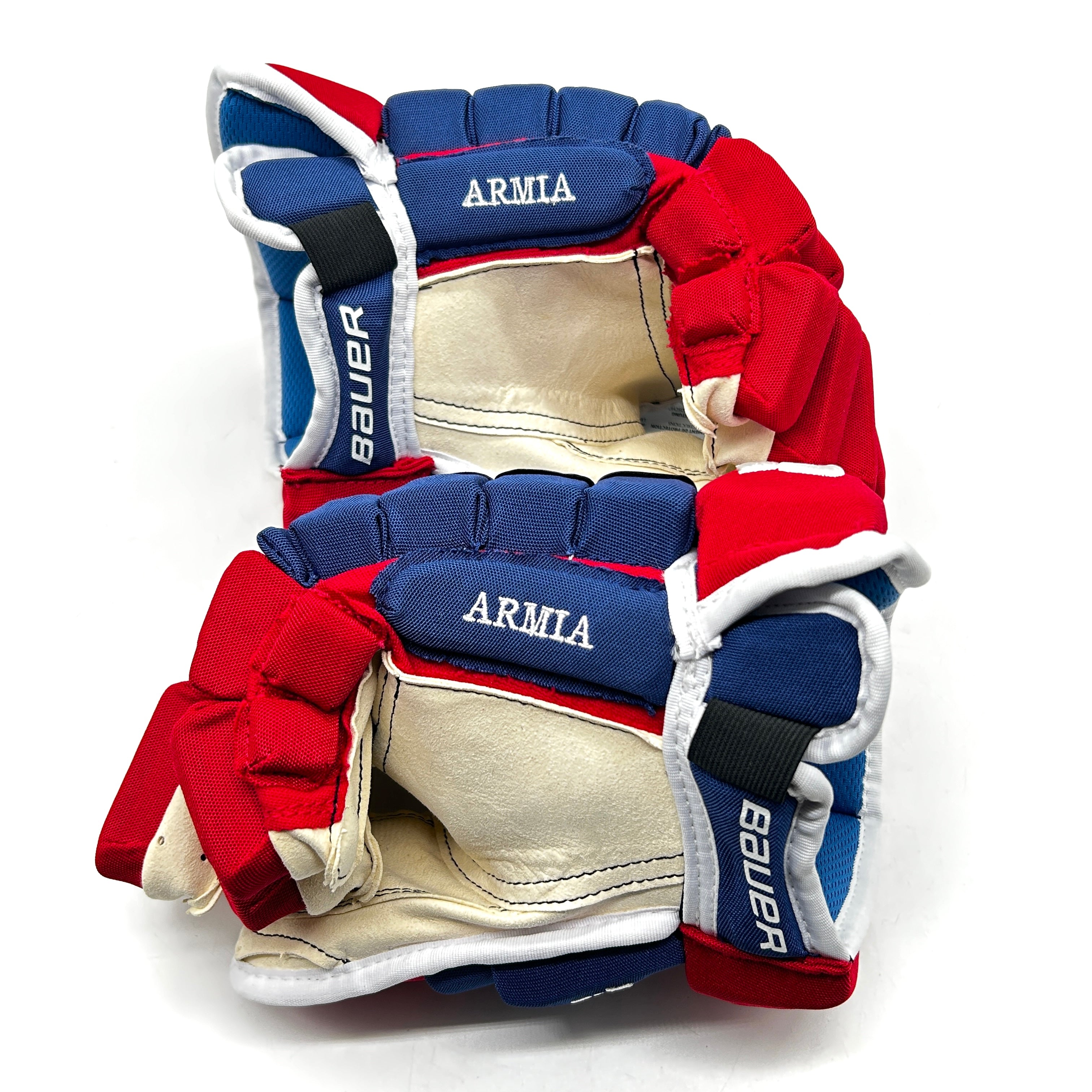 Bauer Nexus 2N - NHL Pro Stock Gloves - Joel Armia (Blue/Red/White)
