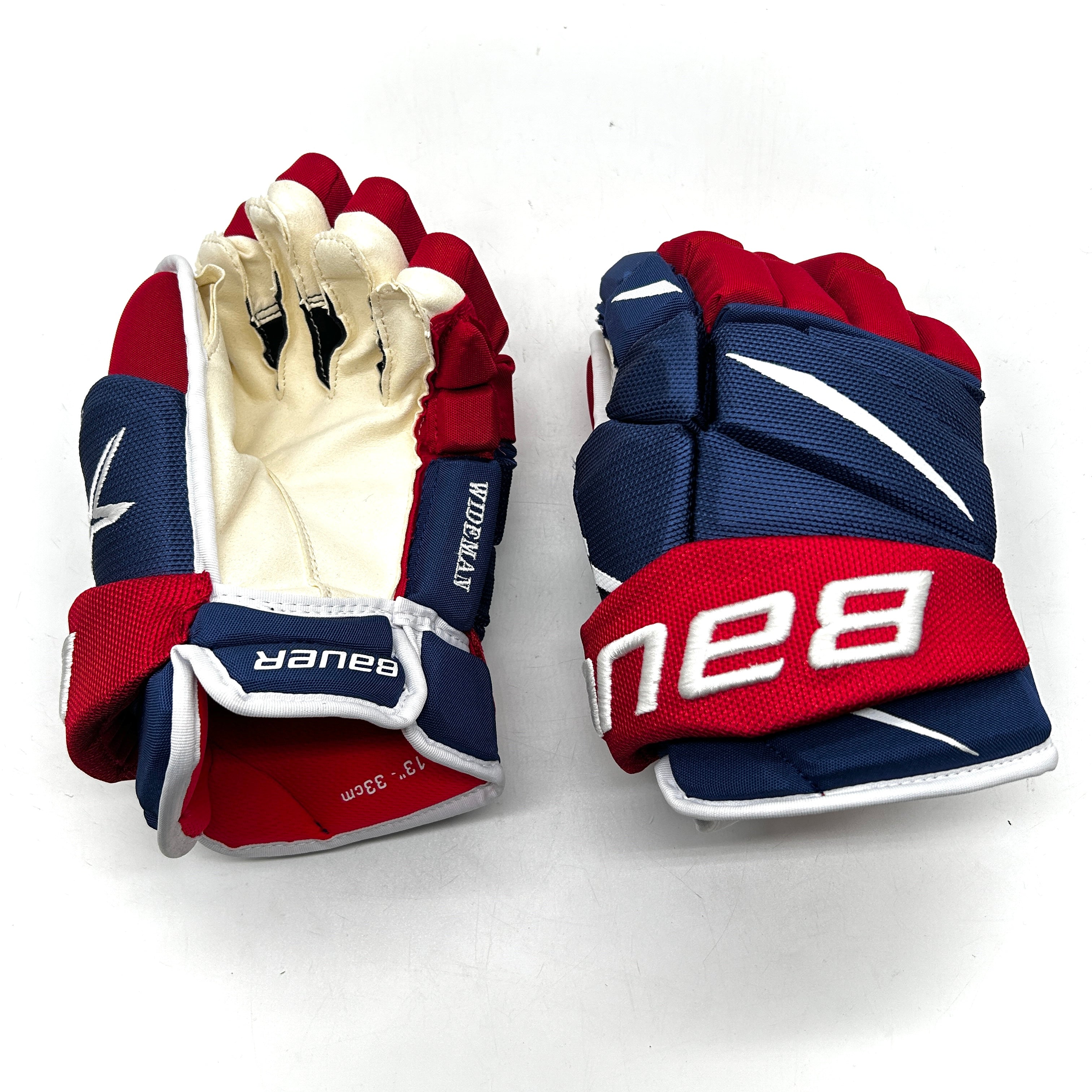 Bauer Vapor 2X Pro - NHL Pro Stock Gloves - Chris Wideman (Blue/Red/White)