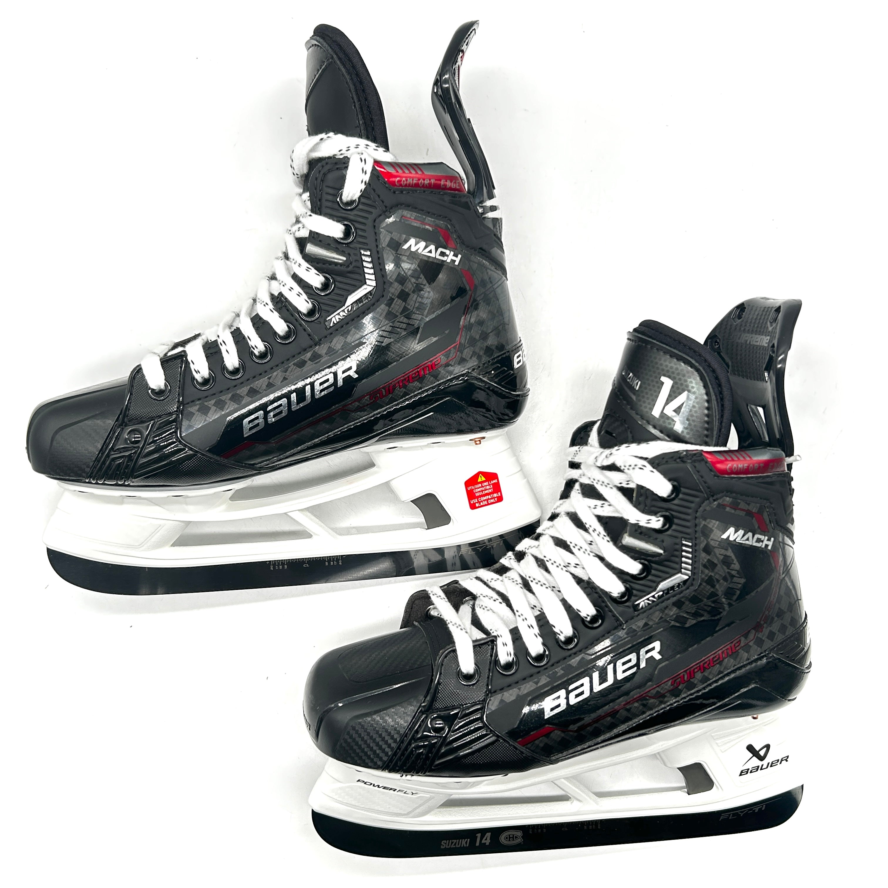 Bauer Supreme Mach - NHL Pro Stock Skates - Nick Suzuki - Size 7 1/8EE
