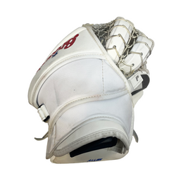 Brians Optik 2 - Gant de gardien Jake Allen NHL Pro Stock d'occasion - Canadiens de Montréal (blanc/rouge/bleu)