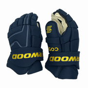 Sherwood Code Encrypt Pro - Hockey Glove - TEAM SWEDEN 4-Nations LE - Junior (Navy/Yellow)
