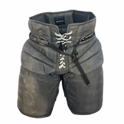 Pantalon de gardien de but Vaughn Pro Custom d'occasion de la LNH – Golden Knights de Las Vegas (gris)