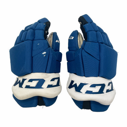 CCM HGTKPP - Used NHL Pro Stock Glove - Colorado Avalanche (Blue)