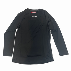 CCM Mens Long Sleeve Training Shirt (Black)