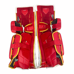 Bauer Supreme Shadow - Ensemble complet de gardien de but Pro Stock d'occasion (blanc/rouge/jaune)