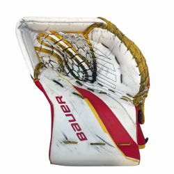 Bauer Supreme Shadow - Ensemble complet de gardien de but Pro Stock d'occasion (blanc/rouge/jaune)