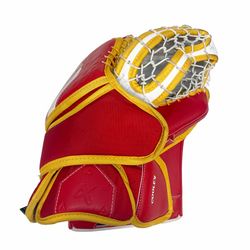 Bauer Supreme Shadow - Ensemble complet de gardien de but Pro Stock d'occasion (blanc/rouge/jaune)