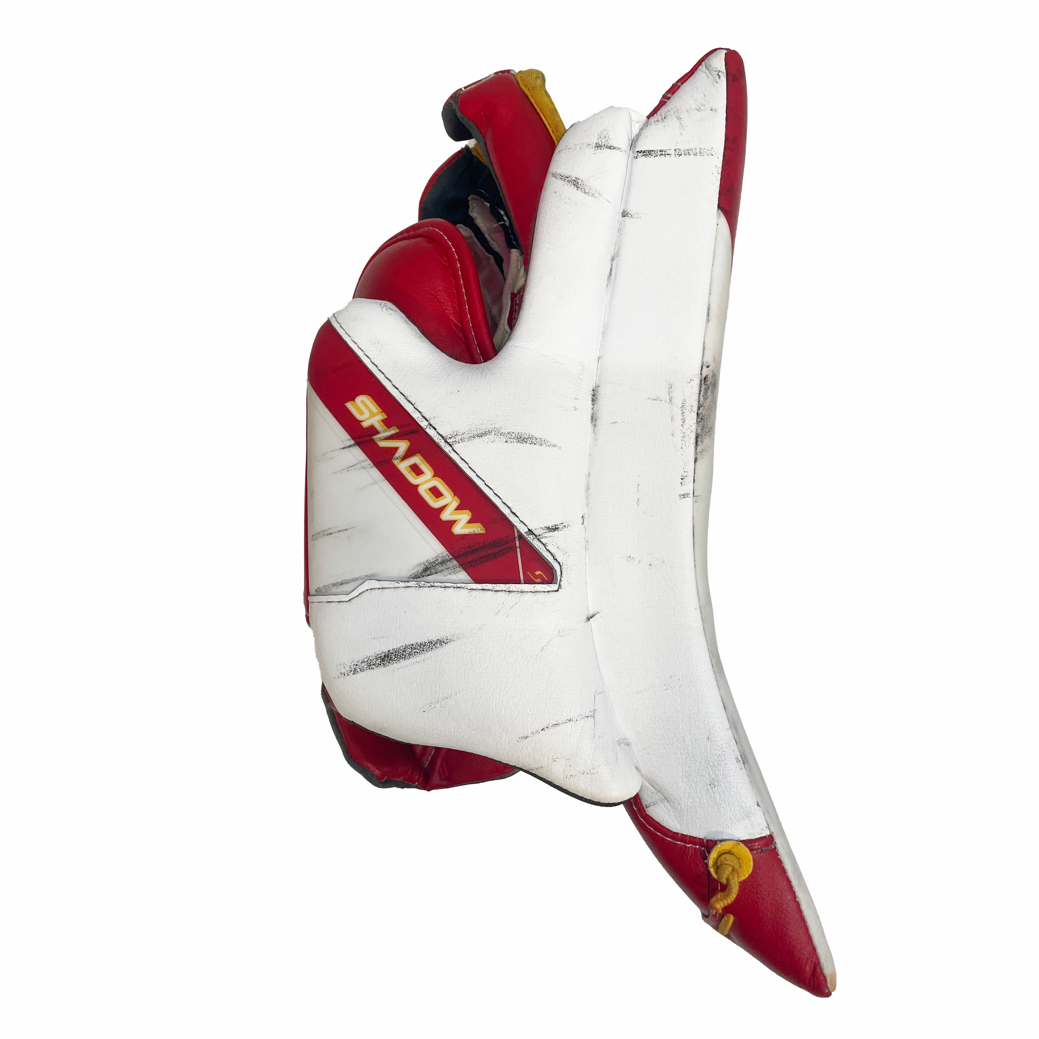 Bauer Supreme Shadow - Used Pro Stock Goalie Full Set (White/Red/Yellow)