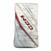 CCM Extreme Flex 6 - Bloqueur de gardien de but AHL Pro Stock d'occasion (blanc/rouge)