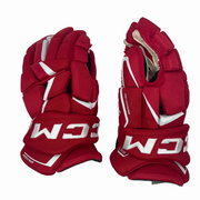 Gants de hockey CCM Jetspeed FT6 Pro (rouge/blanc)