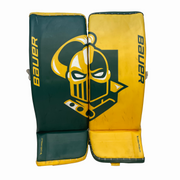 Bauer Vapor Hyperlite 2 - Used Pro Stock Goalie Pads (Green/Yellow)