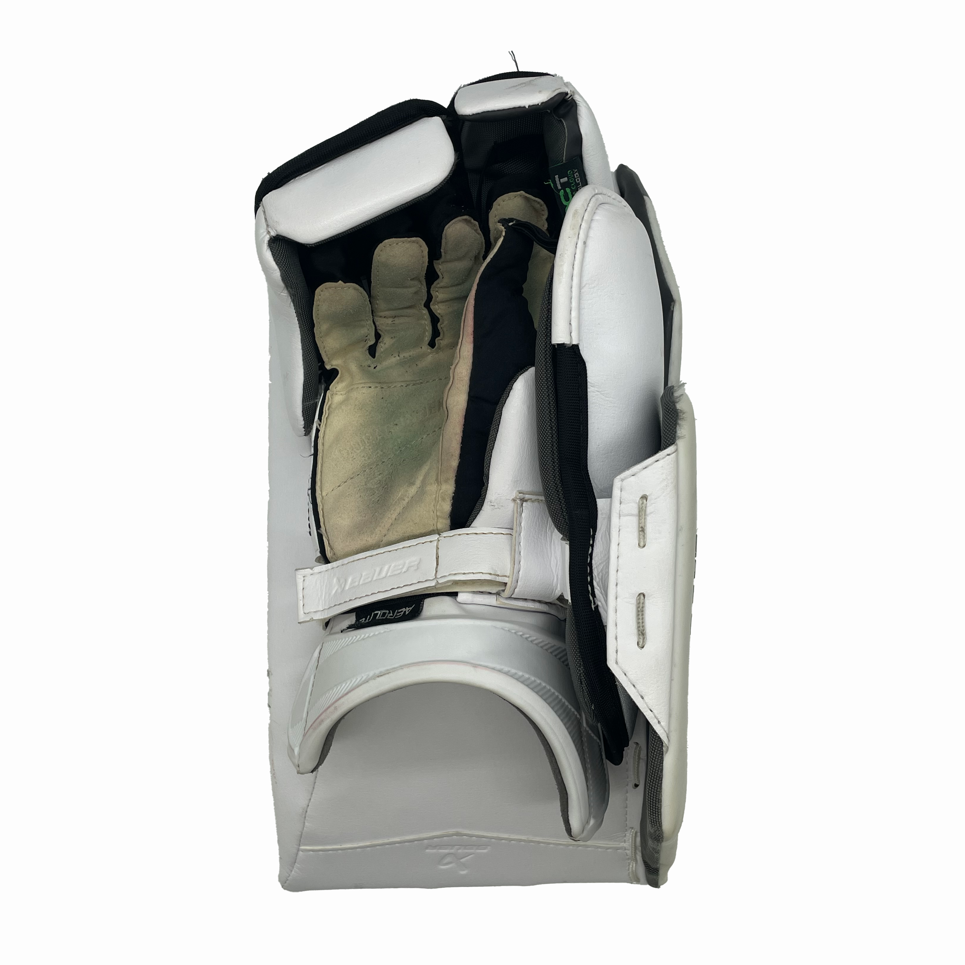 Bauer Vapor Hyperlite 2 - Bloqueur de gardien NCAA Pro Stock d'occasion (noir/blanc/argent)