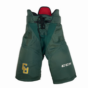 CCM HPWMP 2 - Pantalon de hockey NCAA Pro Stock pour femme (vert/jaune/blanc)