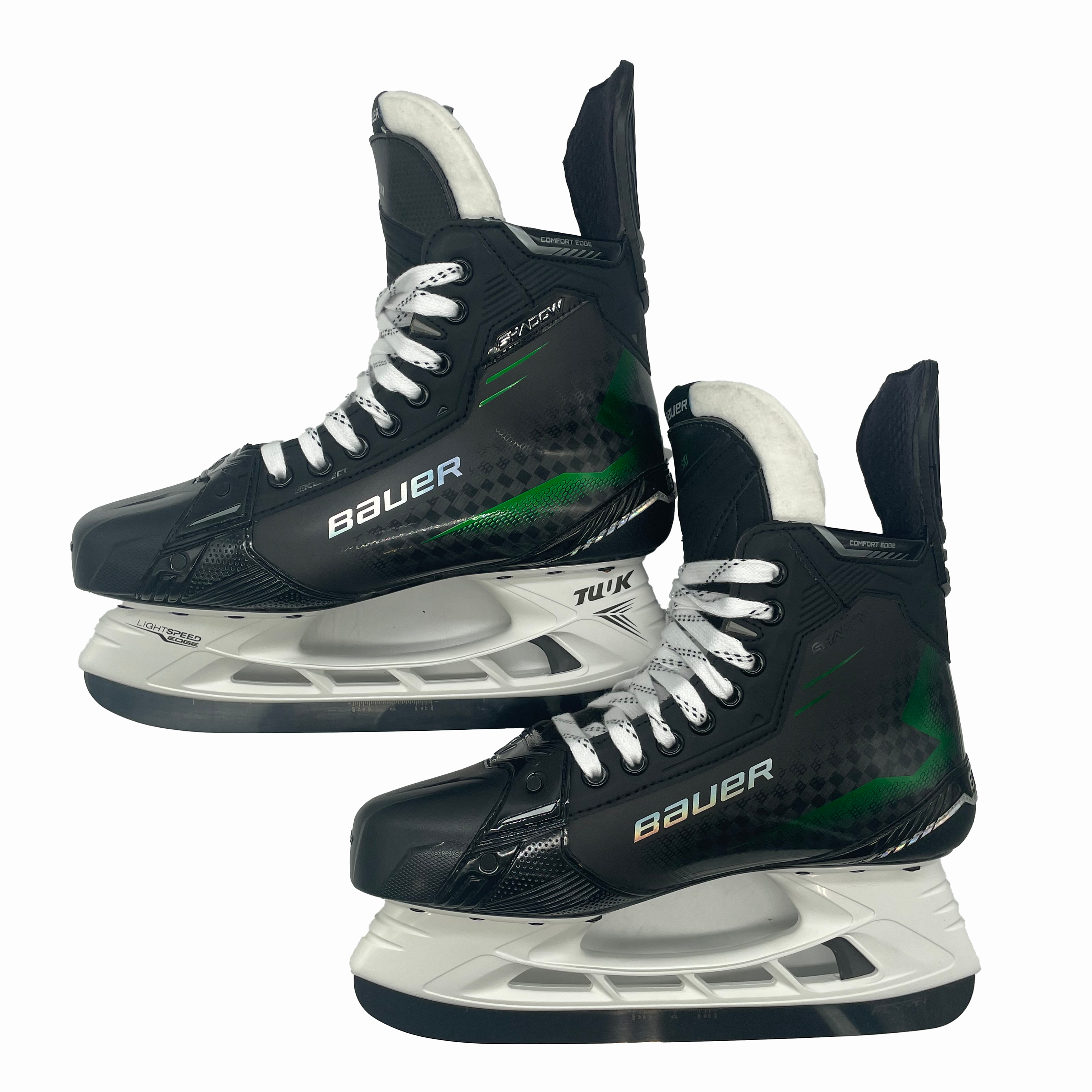 Bauer Supreme Shadow - Pro Stock Hockey Skates - Size 9.5D (Green)