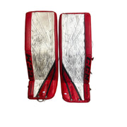 CCM Premier II - Used Pro Stock Goalie Pads (White/Red/Black) #2