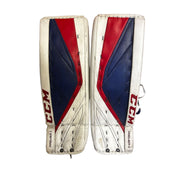 CCM Premier II - Used Pro Stock Goalie Pads (White/Blue/Red)